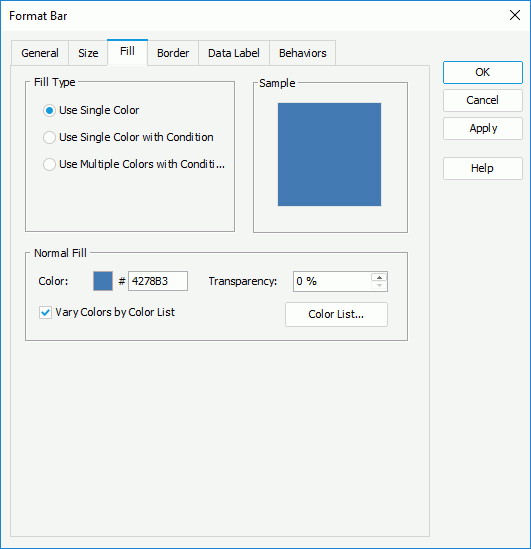 Format Bar Fill Color