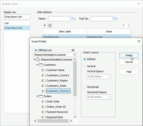 Define Drop-down List Value