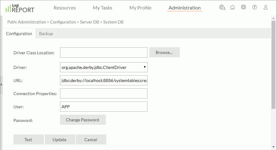 System DB page