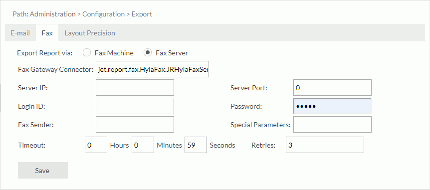 Configure Fax Server