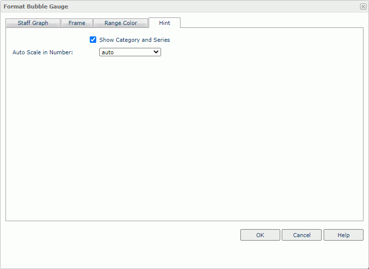 Format Bubble Gauge dialog box - Hint