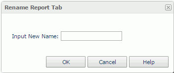 Rename Report Tab dialog