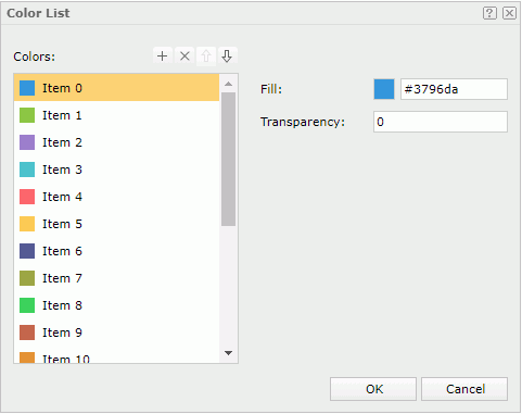 Color List dialog