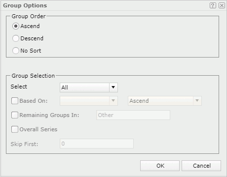 Group Options dialog