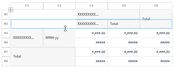 Drag a Crosstab Row