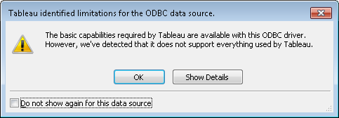 Tableau Error